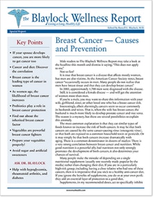 Breast Cancer — Causes and Preventions
